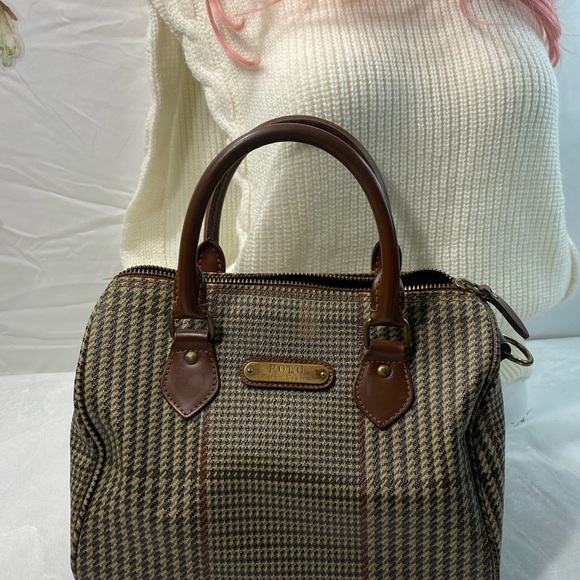 Polo by Ralph Lauren Brown Leather Satchel Bag - Picture 2 of 7